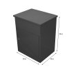 Parcel Post Box Lockable Wall Mounted Secure Large Outdoor Letter Smart Mail Drop Box Weatherproof Galvanised Steel | 5 Keys | 580 x 460 x 360mm