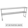 Commercial Kitchen Overshelf Shelf 1800mm Stainless Steel Double Catering For 6FT Prep Table Industrial 2 Tier