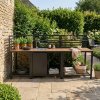 Aluminium & Wood Outdoor 3pc Kitchen Set