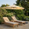 Cantilever Parasol 3m With Square Base - Cream