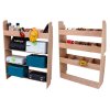 Van Racking Ford Transit Custom & Toolbox Storage Units SWB LWB 12mm Thick Plywood Rack Shelving Tool Organiser Driver & Passenger Side RHD LHD 136cm H x 102cm W x 30cm D FREE Non-Slip Rubber Mats