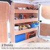 Monster Racking Ford Transit Van Racking & Shelving Storage Unit, 102cm x 136cm x 30cm, Plywood