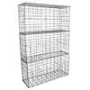 Gabion Baskets Garden Mesh Wire Cages Galvanised Steel Stone Basket Outdoor Spiral Planter Retaining Wall / 100 x 50 x 30cm / 6 Pack
