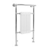 Traditional Heated Towel Rail Radiator - 950mm x 570mm - White
