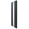 Flat Panel Radiator With Mirror 1800mm x 565mm Modern Designer Double Column Vertical Heater Matt Anthracite Grey Carbon Steel Wall Mounted Kitchen Living Room Cleaning Brush Fixing Kit & Brackets