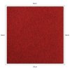 Carpet Tiles 40 x Charcoal Black & Scarlet Red 10 Metres Squared Commercial Hard Wearing Heavy Duty Domestic Dark Grey Premium Office Home Flooring 50cm x 50cm