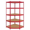 1 x Z-Rax Corner Garage Racking Unit & 2 x Single Racking Storage Units / 5 Steel & MDF Shelves / 3975kg capacity / 4925kg per shelf / Free Rubber Mallet