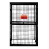 Gas Bottle Cage 184 x 116 x 57cm Collapsible Mesh Secure Cylinder Storage Galvanised Steel 3mm Wire Thickness 6 x 19kg / 2 x 47kg Propane Bottles Removable Shelf FREE Warning Sign, Padlock & 2 Keys