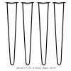 4 x Hairpin Legs / Hair Pin Legs Set SkiSki Legs Furniture Desk Bench Chair Table 28