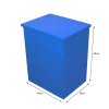 Parcel Post Box Lockable Wall Mounted Secure Large Outdoor Letter Smart Mail Drop Box Weatherproof Galvanised Steel | 5 Keys | 580 x 460 x 360mm