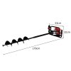 T-Mech Earth Auger and Petrol Post Driver 120mm Post Hole Borer Fence Hammer Picket Fencing Knocker 52cc 37.7cc Rammer