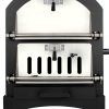 Outdoor Pizza Oven Portable Charcoal BBQ Smoker Pizza Maker Cooker Chimney Vent Temperature Gauge Storage Shelf & Union Jack Bunting 25 Triangle Flags 10m Double Sided FREE Pizza Peel, Stone & Cutter