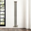 Traditional 2 Column Radiator - 1800 x 200mm - Raw Metal