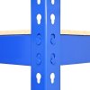 2 x Blue Racking Bay Unit 5 Tier Heavy Duty Steel Metal 150kg capacity Per Shelf Garage Shelves Storage Warehouse Shed Workshop Boltless Shelving 75cm x 150cm x 30cm Free Bay Connectors