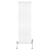 Oval Single Column Radiator & Valves - 1600mm x 480mm - White