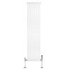 Oval Single Column Radiator & Valves - 1600mm x 360mm - White