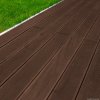 Jardí Composite Decking Boards / 5 Square Metres Conker Brown / Wood Effect WPC Pack Garden Outdoor Patios Terrace Hot Tub Tiles (incl. Fixing Screws &, Clips)