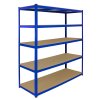 Monster Racking 10 x Garage Racking Shelving Unit / 5 Tier 1600mm Wide x 600mm Deep / Steel & MDF Shelves