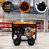 Portable Diesel Generator Open Frame 2kVA 230V 6HP 3.8kW 5 In 1 Digital Display Single Phase Manual Start Emergency Power AC DC Output Powder Coated Steel 12.5L Fuel Capacity Wheels Tool Kit & Funnel