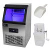 Commercial Ice Cube Maker Stainless Steel Machine 40kg/24hr Restaurant Bar Cafe Hotel IceMaker / FREE Ice Crusher