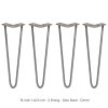 4 x Hairpin Legs / Hair Pin Legs Set SkiSki Legs Furniture Desk Bench Chair Table 16