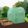 Polytunnel Greenhouse Walk In Galvanised Windows Doors Growhouse PE Cover Gardening Metal Frame Outdoor Garden Tent Vegetable Flower Plant 19mm Diameter | 4 x 2m