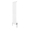 Oval Single Column Radiator & Valves - 1600mm x 360mm - White
