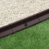 Flexible Lawn Edging Garden Border Grass Pathways Path Edge Vegetable Plot Flowerbed Raised Borders Rubber Artificial Grass Brown | Pack of 26 x 1.2m