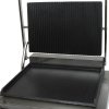 KuKoo Grooved / Flat Panini Press Ribbed Contact Grill Toaster Sandwich Maker Commercial Catering Machine