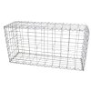 Gabion Baskets Garden Mesh Wire Cages Galvanised Steel Stone Basket Outdoor Spiral Planter Retaining Wall / 100 x 50 x 30cm / 6 Pack