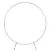 Wedding Moongate Arch White 2m/ 200cm Arbour Round Outdoor Decor Background Flower Balloon Circle Hoop Frame Backdrop Party Decoration Floral Prop Floor Standing Baby Shower Birthday Christening