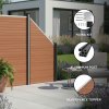 Composite Angled Fence Panel - Brown