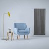 Designer Radiators 160 x 70cm Flat Panel Modern Central Heating Anthracite Grey Vertical Column Double Panel Wall Mounted Slimline Kitchen Living Room Bathroom Commercial Cleaning Brush & Fixing Kit