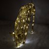 Outdoor Reindeer Christmas Light Up Decorations Standing Doe Gold Garden Xmas Decoration Figure with 120 Cool White LED Lights Indoor Outdoor Use