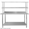 Commercial Kitchen Overshelf Shelf 1800mm Stainless Steel Double Catering For 6FT Prep Table Industrial 2 Tier