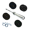 7ft Olympic Weightlifting Bar Bumper Weight Plate Sets 10kg Weight Set 5kg Pair