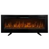 Electric Wall Mounted Inset LED Black Fireplace Free Standing 50
