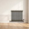 Traditional 2 Column Radiator - 600 x 605mm - Raw Metal