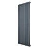 Oval Single Column Radiator - 1600 x 600mm - Anthracite Grey