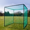 Golf Practice Cage 10ft 3m Driving Range High Impact 25mm Mesh Hitting Professional Swing Training Equipment Outdoor Freestanding Steel Frame Bullseye Target FREE Artificial Grass Mat & 6cm Rubber Tee