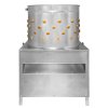 Poultry Plucker Machine 60cm Drum Automatic Chicken Turkey Duck Birds Rotating Water Pipe Drain Chute Defeather Plucking Stainless Steel 132 Rubber Fingers 3HP 220V 8 Bird Capacity Farming Abattoir