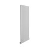 Designer Radiators 160 x 56cm Flat Panel Modern Central Heating Gloss White Vertical Column Double Panel Wall Mounted Slimline Kitchen Living Room Bathroom Commercial Cleaning Brush & Fixing Kit