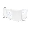 Vega LED Shop Counter Set K900, C900, TB60 & CM60 - White