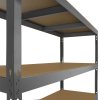 Monster Racking Q-Rax Garage Racking Heavy Duty Shelving, 360kg/shelf, 160cm x 60cm x 160cm, Grey