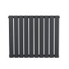 Flat Single Column Radiator - 600 x 700mm - Anthracite Grey