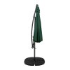 Cantilever Parasol 3m With Full Fan Base - Green
