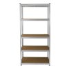 3 Garage Shelving Units 5 Tier Racking Storage Warehouse Bays Industrial Heavy Duty Boltless Galvanised Steel Shelves / FREE Rubber Mallet & Bay Connectors