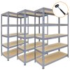 Garage Shelving / 120cm Grey Shed Shelves / Extra Wide Warehouse Storage Racking