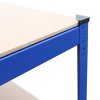 Racking Shelving Unit Boltless 5 Tier Garage Shelves Storage Organisation Workshop Shed Heavy Duty Steel Racks- 5 x 75cm wide racking, 2 x 90cm wide racking, 1 x workbench and 1 x rubber mallet