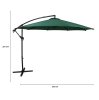 Cantilever Parasol 3m - Green